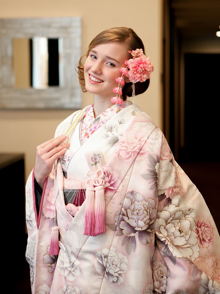美品 色打掛 グラデーション 花嫁衣装 京都高級織打ち掛け職人仕立て
